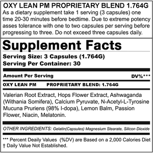 Oxy Lean PM - Sleep Formula