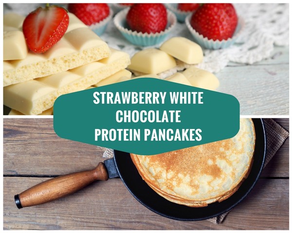 These Strawberry White Chocolate Protein Pancakes Will Blow Your Mind!