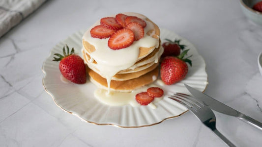 These Strawberry White Chocolate Protein Pancakes Will Blow Your Mind!