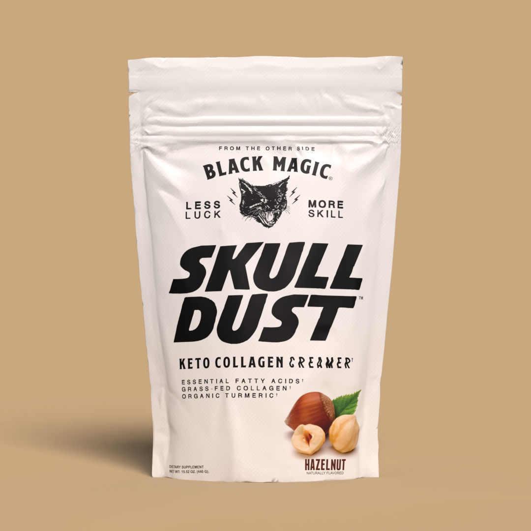 Skull Dust Keto Creamer: Collagen, MCT, Espresso & Turmeric - Vitamins Boost
