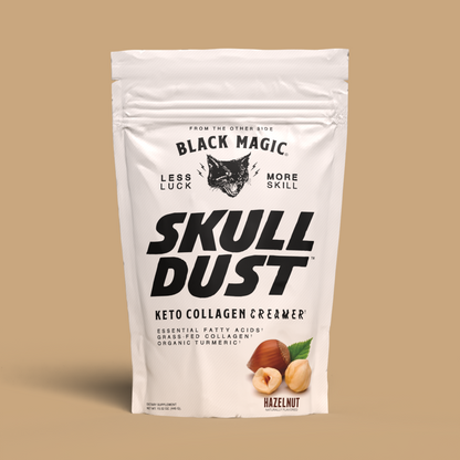 Skull Dust Keto Creamer: Collagen, MCT, Espresso & Turmeric - Vitamins Boost