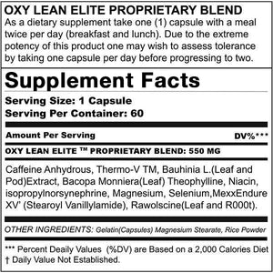 Oxy Lean - Premium Weight Loss Fat Burner - 3 Bottle Bundle